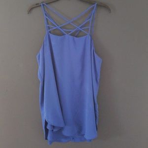 Express strappy blue cami